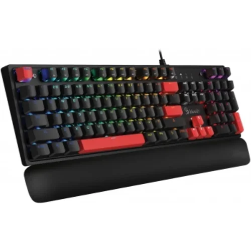 Клавиатура A4Tech Bloody S515R механическая черный USB for gamer LED (подставка для запястий)